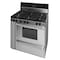 Premier Gas Range, 6 Sealed Burners, 36 inW x 46 inH x 26 inD, 3.9 cu. ft. Oven, Stainless Steel 805773 - alternate 1