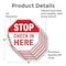 Signmission Stop Check in Here, 4 inch X 4 inch, Vinyl Decal, 5PK OC-D-5PACK-4-312 - alternate 3