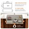 Wrightmaster 33"Apron-Front Single Bowl White Ceramic Workstation Kitchen Sink w/Cutting Board and Gold Strainer ZOR-AWS332010JTQJ - alternate 2
