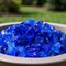 Homeroots Blue Round Reflective Fire Pit Glass 479095 - alternate 3