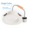 Infibrite 4 In. Retrofit 6000K Clear White LED Recessed Light Kit 9W 750LM, Dimmable, Wet Rated IB-005-6-9W-WH - alternate 6