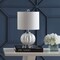 Jonathan Y Pearl 17.5" Glass/Crystal LED Table Lamp, White/Chrome JYL2076A - alternate 4