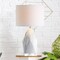 Jonathan Y Oslo 25.5" Ceramic Marble/Crystal LED Table Lamp, White JYL3042A - alternate 3