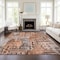 Homeroots 9' X 12' Orange Copper And Salmon Village Houses Washable Indoor Outdoor Area Rug 577869 - alternate 4