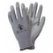 Safety Zone Foam Coated Knit Gloves - Gray/Gray, Sm - 12 Pairs GNPU-SM-4-GY-GY - alternate 1
