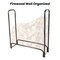 Pure Garden 4-Foot Firewood Storage Rack, Black 50-124 - alternate 1