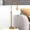 Homeroots 27" Brass Metal Arched Table Lamp With Clear Dome Shade 524521 - alternate 2
