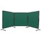 Vevor Welding Screen with Frame 3 Panel 6' x 6' Welding Curtain Screen 12 Wheels XU-2316 - alternate 1