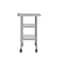 Flash Furniture Rawcliffe SS Work Table 24in. x 48in. w/1.5in. Backsplash, 2 Undershelves and 4 Casters, 2 Locking NH-WT-GU-2448BSP-CAS-GG - alternate 4