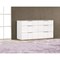 Homeroots 57" White Six Drawer Double Dresser 488506 - alternate 2