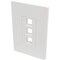 Tripp Lite Single-Gang 3-Port Wallplate Keystone Cat5/6 USB/HDMI/DP/RCA TAA N080-103 - alternate 1