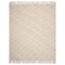 Homeroots 50" X 60" Cream Kantha Cotton Striped Throw Blanket with Embroidery 516630 - alternate 2