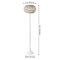Jonathan Y Jaemin 58" Modern Coastal Faux Rattan Integrated LED Solar Powered Floor Lamp, White/Cream JYL2601B - alternate 3