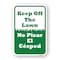 Signmission Keep Off The Lawn No Pisar El Cesped, Heavy-Gauge Aluminum, 18" H, A-1824-25126 A-1824-25126 - alternate 1