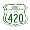 Signmission Route Marker Shield Sign Us 420, 6 inch X 6 inch, Plastic Sign, 2PK SHI-P-2PACK-6-477 - alternate 1