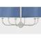 Hudson Valley Lighting Cambridge 6 Light Chandelier in Polished Nickel/Soft French Blue by Mark D. Sikes MDS121-PN/FBL - alternate 2
