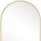 Homeroots 36" Gold Metal Arch Framed Bathroom Vanity Mirror 719476 - alternate 3