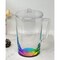 Homeroots 2.75 Quart Clear and Rainbow Acrylic Pitcher 523326 - alternate 4