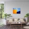 Trademark Fine Art Outdoor Canvas Art - Harry Verschelden  'Yellow Blue Geometry' Wall Art for Patios, or Gardens 1X32374-OC1419WR - alternate 2
