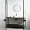 Vigo Bryant Modern White Matte Stone 15 in. L x 15 in. W x 5 in. H Round Vessel Bathroom Sink VG04019 - alternate 5