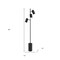 Homeroots 65" Black Three Light Tree Floor Lamp With Black Metal Drum Shade 523591 - alternate 3
