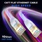 Maximm 20ft Cat7 Flat Shielded Ethernet Cable 10Gbps RJ45, White CAT7FLAT-20FTWH-1PK - alternate 3