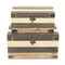 Homeroots Set of Two Brown And Black Solid Wood Box With Lid, 2PK 489348 - alternate 4