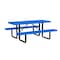 Leisure Craft Rectangle Picnic Table, Blue, Surface Mount, 6 ft L T6XPSM-BLUE - alternate 1
