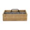 Homeroots 15" Brown And Gray Solid Wood And Metal Box 488024 - alternate 4