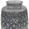 Homeroots 12" Dark Gray Geometric Round Glass Table Vase 565434 - alternate 3