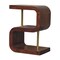 Homeroots 24" Brown Solid Wood Round Nightstand 651889 - alternate 4