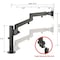 Siig HEAVY DUTY SINGLE POLE MULTI-ADJUSTABLE ARTICULATING ARM SINGLE MONITOR DESK MOU CE-MT3D11-S1 - alternate 1