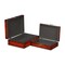 Homeroots Set of Two Brown Solid Wood Box With Lid, 2PK 489371 - alternate 1
