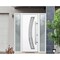 Vdomdoors Steel Door Deux 6500 White 2 Sidelight Exterior Windows Stainless Inserts Single Modern Painted-W12 DEUX6500EXD-WS-W12+36+12 x H80-Left-hand Inswing - alternate 3