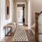 World Rug Gallery Contemporary Checkered Runner Rug 2 ft 3 in x 12 ft Beige WR102BEIGE2X12 - alternate 1