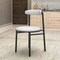 Leisuremod Lume Modern Dining Side Chair in Polyester with Black Steel Frame in Grey LC20GR - alternate 5