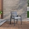 Leisuremod Chelsea Modern Patio Dining Armchair in Aluminum with Removable Cushions, Beige, 2PK CC20BL-BG2 - alternate 3