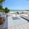 Homeroots 10' X 14' Sky Blue And Ivory Animal Print Washable Indoor Outdoor Area Rug 600659 - alternate 4