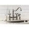 Kingston Brass Bridge Kitchen Faucet with Brass Sprayer, Polished Nickel KS3276BEXBS - alternate 2