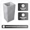 Leisuremod Terra Tall Square Fiberstone & MgO Clay Planter, Weather-Resistant, Indoor/Outdoor, No Assembly TP24AC - alternate 3