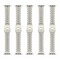 Elegani Silver Classic Multi-Link Stainless Steel Replacement Band Compatible with Apple Watch 44mm 7LDLBQ-SLV-44mm - alternate 3