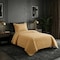 Lavish Home 2-Piece Twin Quilt Set Twin Bedspread and Pillow Sham with Embossed Diamond Pattern, Yellow 66-001-TY - alternate 3