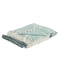 Homeroots 50" X 60" Blue Cotton Woven Color Block Throw Blanket with Fringe 518808 - alternate 1
