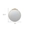 Homeroots 39" Gold Crowned Top Iron Framed Accent Mirror 485048 - alternate 3