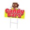 Signmission Candy Bars Yard Sign & Stake outdoor plastic coroplast window, C-DC-1824-DS-Candy Bars C-DC-1824-DS-Candy Bars - alternate 1