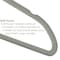 Elama Velvet Slim Profile Heavy Duty Felt Hangers with Stainless Steel Swivel Hooks in Gray, 100PK ELH100GREY - alternate 5
