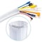 Maximm 10ft 1" Split Wire Loom Cable Management Cord Protector, White SCW-10FT-1-WH-1PK - alternate 1