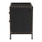 Baxton Studio Laura Vintage Black Canvas 2-Drawer End Table Trunk 251-13910-ZORO - alternate 4