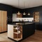 Z-Lite Ludo Matte Black + Modern Gold 1 Light Pendant 829P12-MB-MGLD-LED - alternate 5