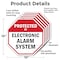 Signmission Protected By Electronic Alarm Syste, 10 inch X 10 inch, Aluminum Metal Signs, 5PK OC-A-5Pack-10-183 - alternate 4